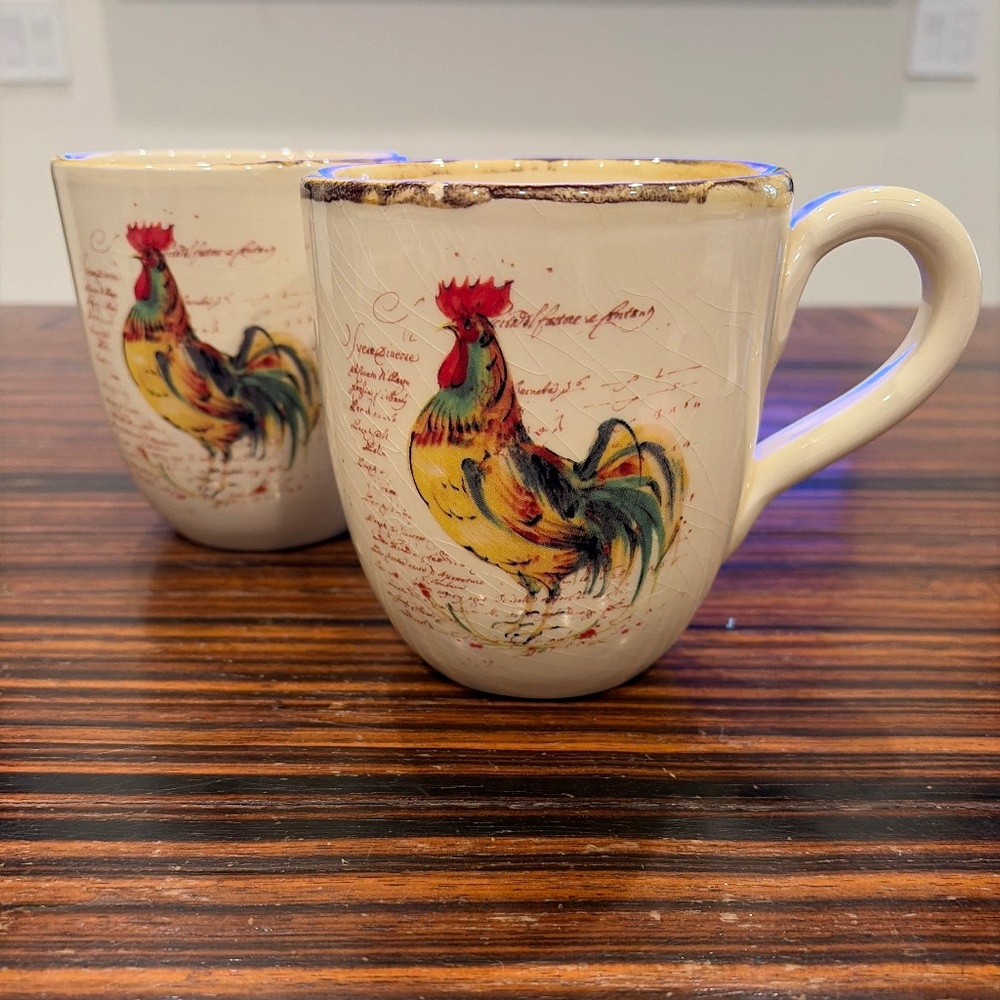 Sir La table, French Rooster Mugs, Large